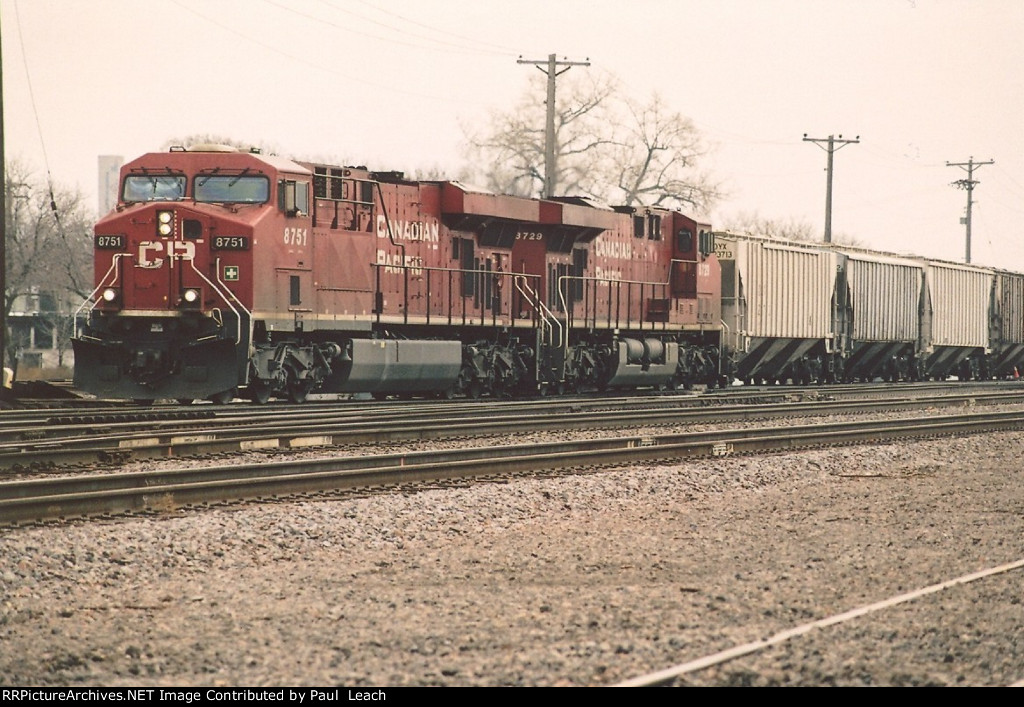 Grain train rolls west onto the connector